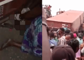 Container falls on woman in Lagos, chops off leg