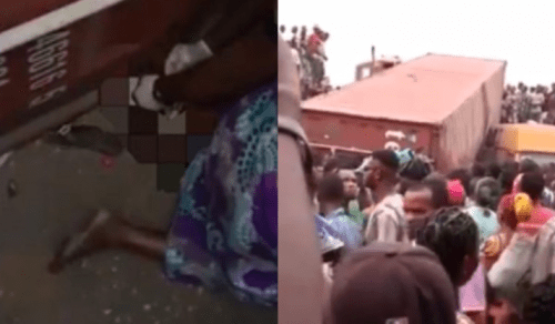 Container falls on woman in Lagos, chops off leg 