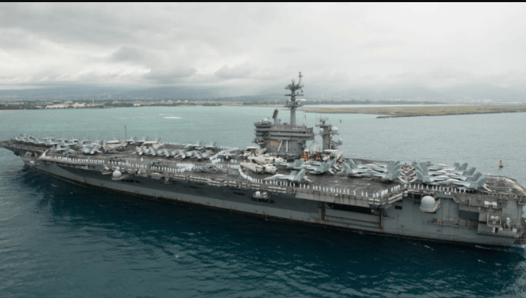 U.S. carriers conduct exercises in South China Sea