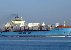 Medics evacuate captain of Maersk containership