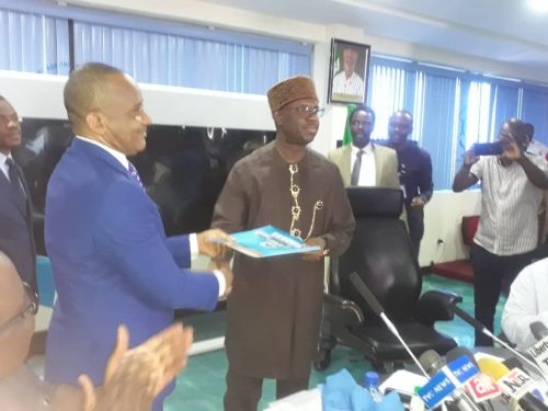 PHOTOS: Dakuku hands over to Jamoh at NIMASA