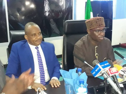 PHOTOS: Dakuku hands over to Jamoh at NIMASA.