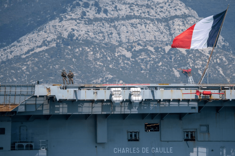 668 sailors test positive for coronavirus French aircraft carrier