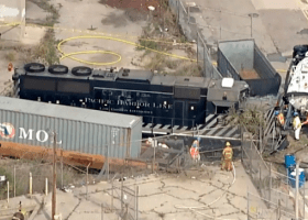 Engineer derails train towards hospital ship USNS Mercy