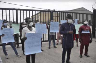 Rivers youths protest at SNEPCO base over company’s alleged relocation to Lagos 