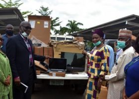 Usman rescues Abike Dabiri, donates computers to NIDCOM