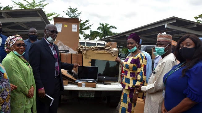 Usman rescues Abike Dabiri, donates computers to NIDCOM