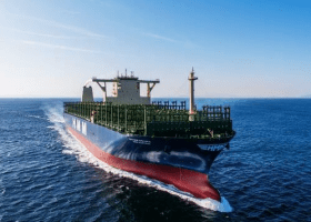 World’s largest containership berths at Rotterdam