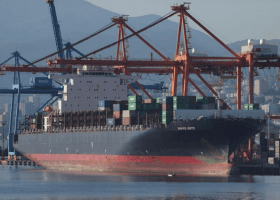 Liberian-flagged containership loses containers overboard