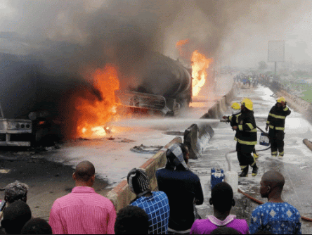 PHOTOS: Another multiple tanker explosion rocks Lagos 
