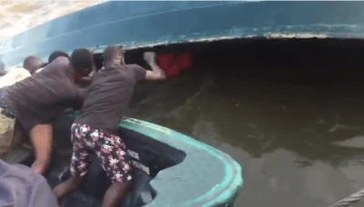 VIDEO: 4 feared dead as boat capsizes at Kirikiri 