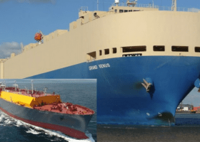 LNG tanker collides with car carrier off Belgium