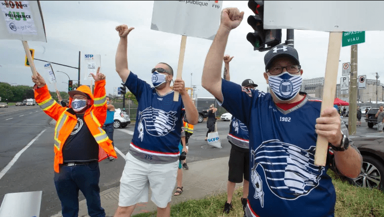 Longshoremen begin 4-day strike at Port of Montreal