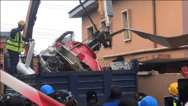 3 killed in Lagos helicopter crash as AIB recovers black box