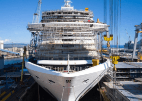 MSC floats 339m cruise ship 