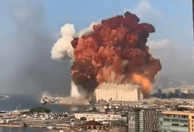 VIDEO: Massive explosion rocks Lebanon port