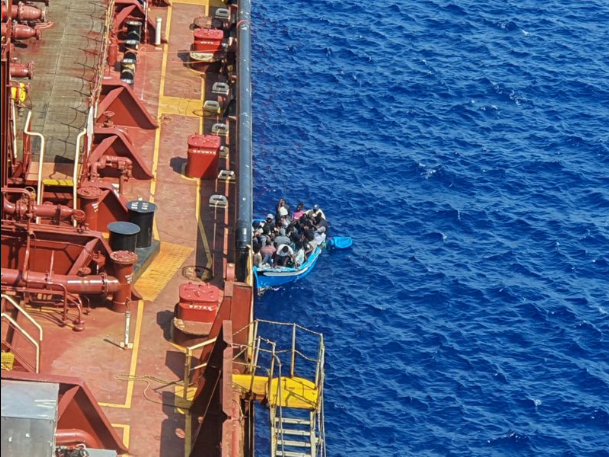 3 migrants jump overboard Maersk ship 