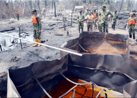 Military destroys illegal refineries, recovers stolen crude 