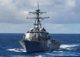 Russian navy vessel, container ship collide in Danish waters