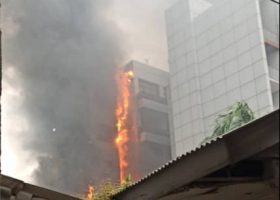 VIDEO: NPA Headquarters set on fire by hoodlums