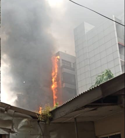VIDEO: NPA Headquarters set on fire by hoodlums