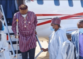 Amaechi suffers hairline fracture, now walks with crutches