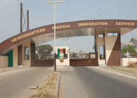 Fire guts immigration headquarters