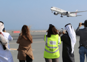 First Qatar to Saudi flight to take off after thaw