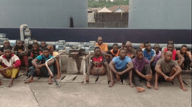 Navy arrests 24 suspected oil thieves in Ondo