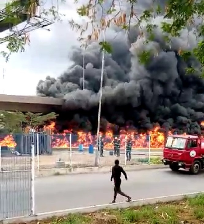 VIDEO: Petrol tanker inferno in Lagos