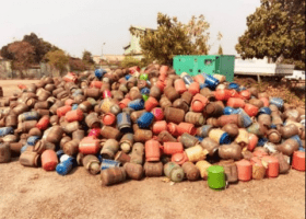 SON destroys seven containers of gas cylinders, tyres in Lagos