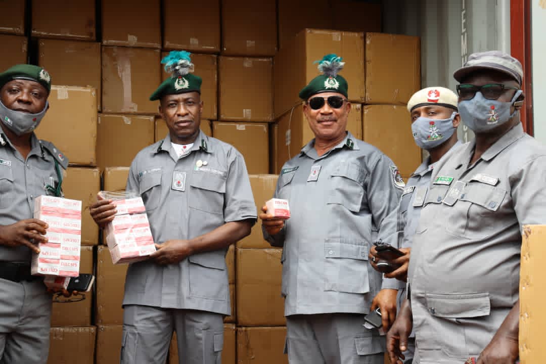 Customs intercept fake pharmaceutical products, other contraband worth N869m