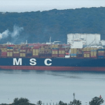 MSC ship loses containers in the Pacific