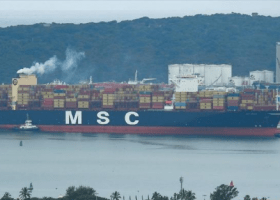 MSC ship loses containers in the Pacific