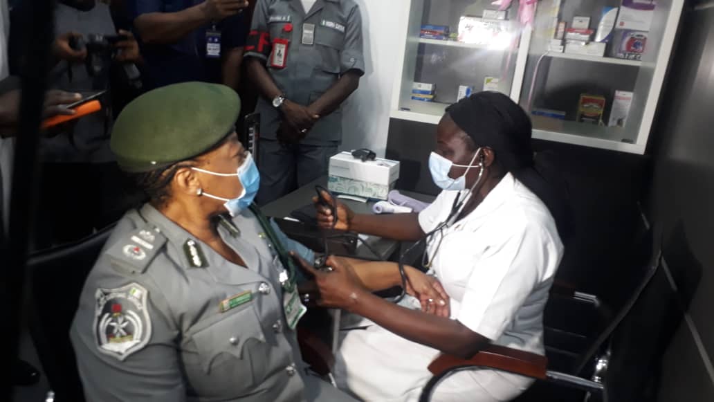 Apapa Customs Commands commissions clinic, gym 