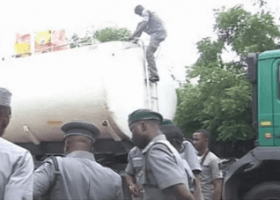 Customs intercept petrol tanker with smuggled rice