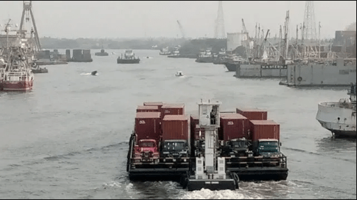 750,000 containers moved from Lagos ports by barge in 2020