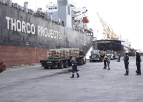 Chartered ship loads 7,000 tons of cocoa at Calabar Port