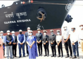 All-women commanded tanker ship makes historic voyage from India