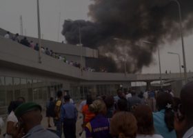 Panic over Lagos airport fire outbreak
