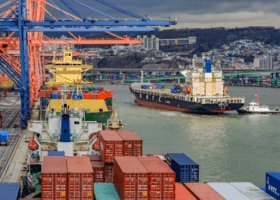 South Korea container port volumes grow 1.3% in Q1