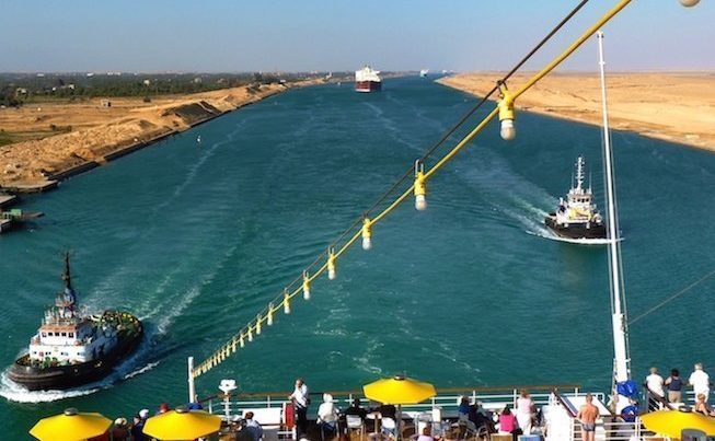 Two tankers run aground in Suez Canal