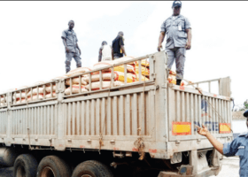 Customs intercepts Dangote truck with 600 bags of smuggled rice in Ogun