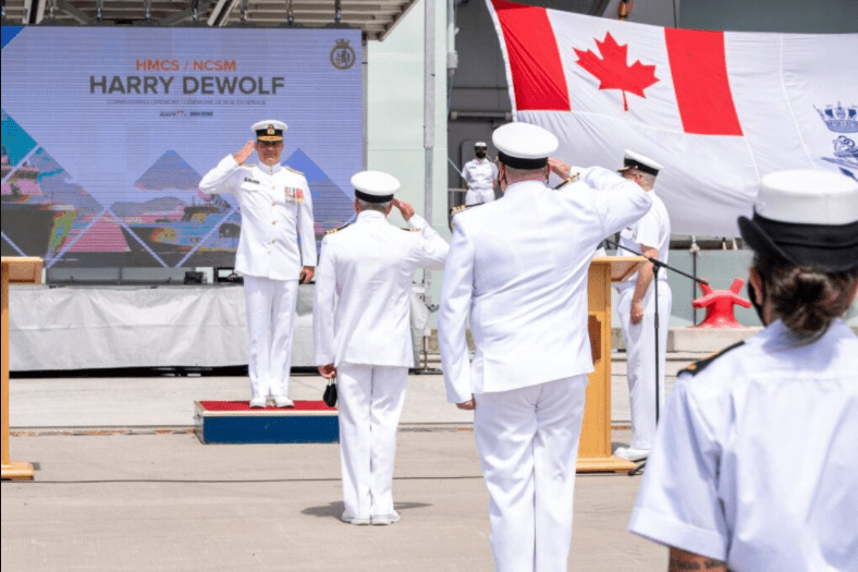 Royal Canadian Navy commissions new Arctic patrol ship
