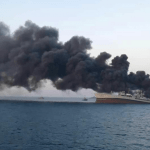 Iran’s biggest navy ship sinks after fire in Gulf of Oman 