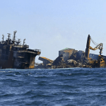 Sri Lanka probes possible oil slick off sinking ship