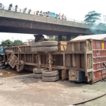 Dozing truck driver causes accident in Apapa 
