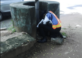 While sleeping on duty, marine police officer loses mobile phone 