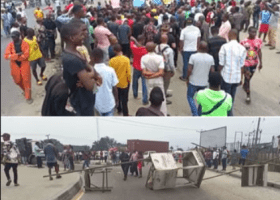 Youths block East-West road, bar trucks from Onne Port 