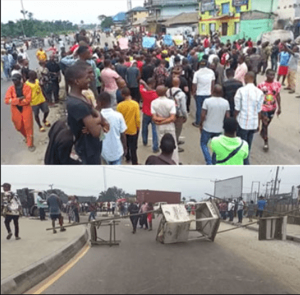 Youths block East-West road, bar trucks from Onne Port 